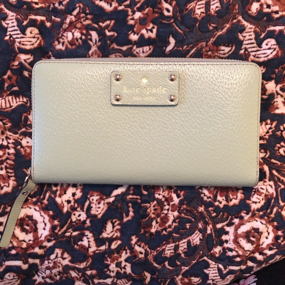 Mint green Kate Spade wallet